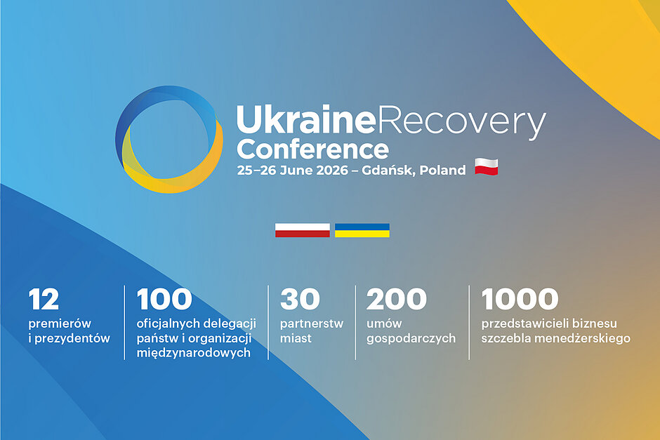 Infografika z liczbami konferencji w Gdańsku 
