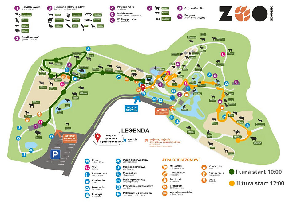 Mapa zoo.