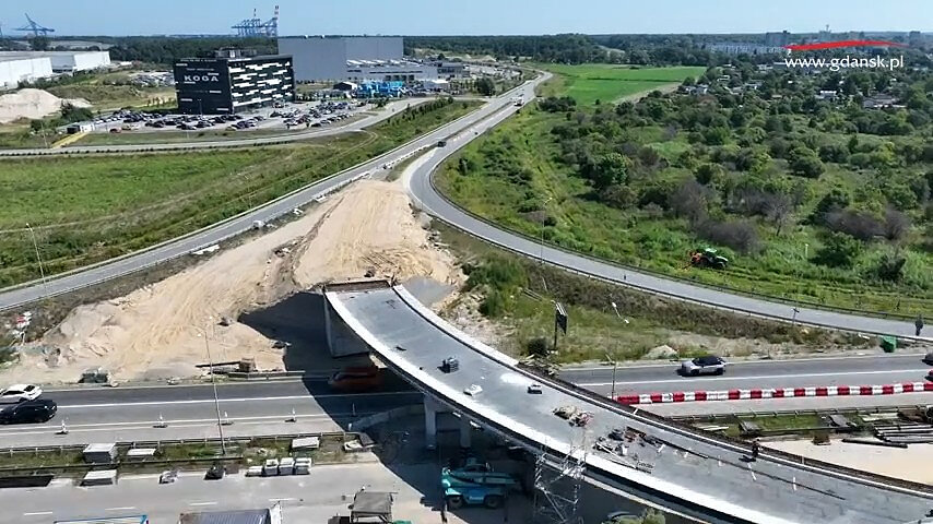 Stogi. Powstaje nowa droga do Portu Północnego
