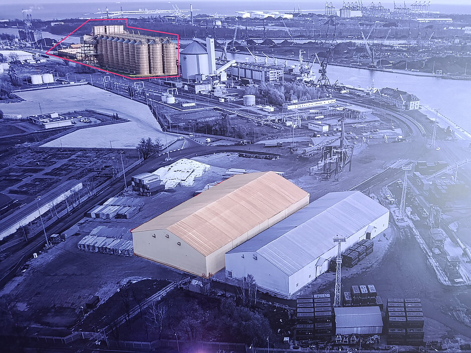 Terminal ma być nowoczesnym i wysokowydajnym hubem logistycznym do obsługi sypkich towarów rolnych. Inwestycję realizuje Port Gdański Eksploatacja SA