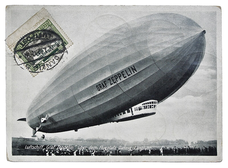 Karta_pocztowa_upamiętniająca_przelot_zeppelina_nad_Wrzeszczem_w_1932_roku