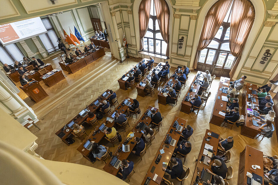 Zdjęcie wnętrza sali obrad