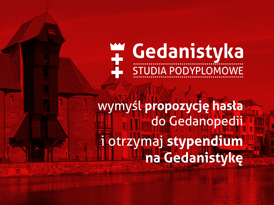 Czerwona grafika zachęcająca do wzięcia udziału w programie stypendialnym