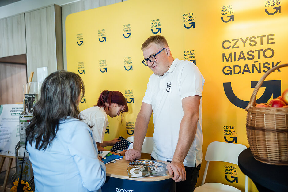 Stoisko Czyste Miasto Gdańsk na konferencji.