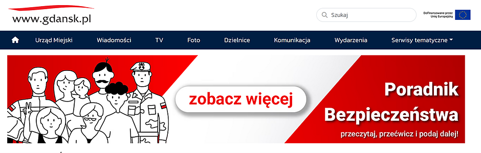 Zrzut ekranu z portalu gdansk.pl