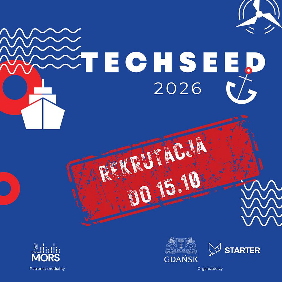 grafika informująca o rekrutacji do programu Techseed 2026