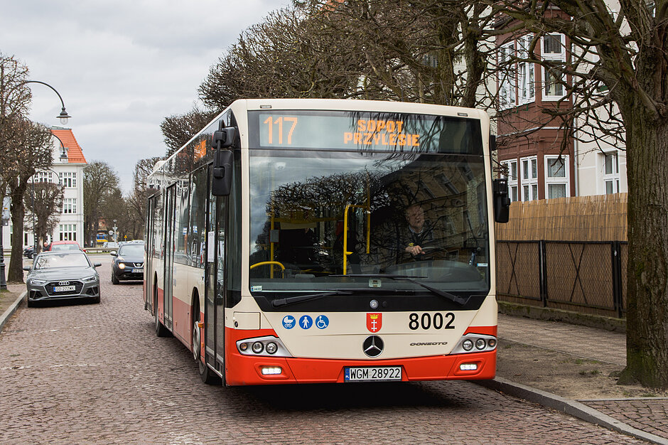 Na zdjęciu autobus linii 117.