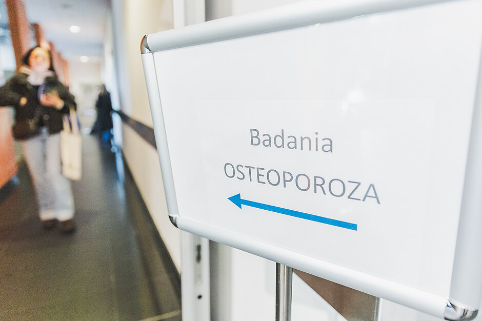 Zdjęcie kartki wskazującej miejsce badań