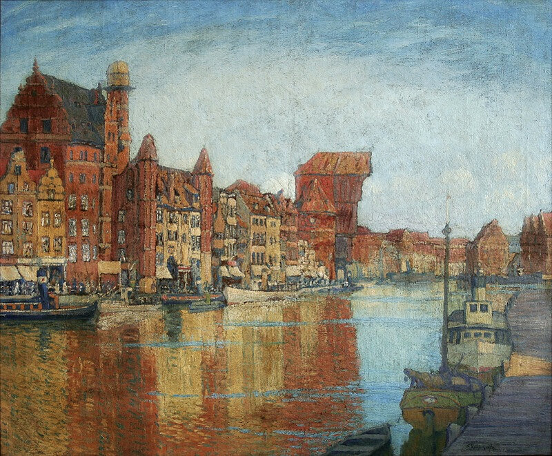 Berthold_Hellingrath,_Długie_Pobrzeże_w_Gdańsku,_przed_1925