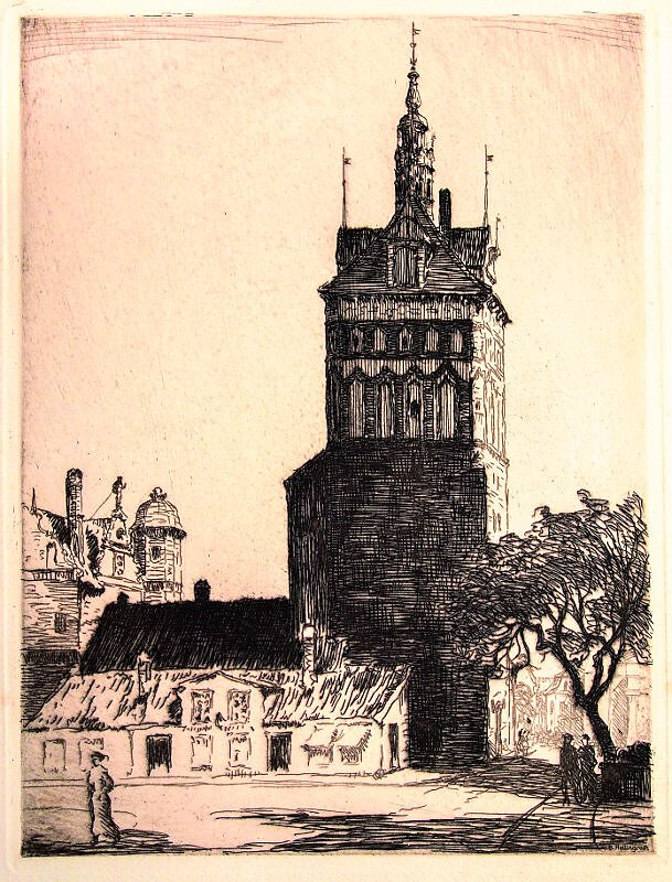 Hellingrath_Berthold_Franz_Wieża_Więzienna,_około_1920