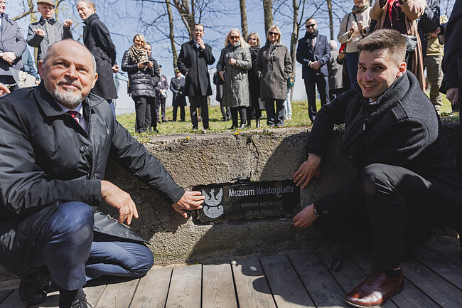 Wmurowanie kamienia węgielnego. Rewitalizacja Pomnika Historii Pole Bitwy Westerplatte