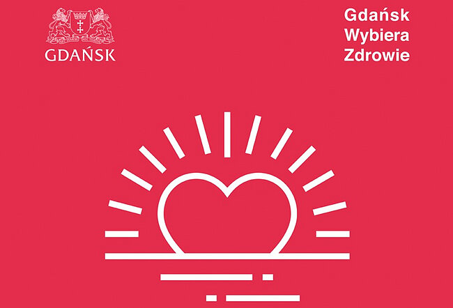 plakat z czerwonym tłem