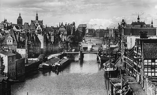 Port na Motławie, ok. 1920