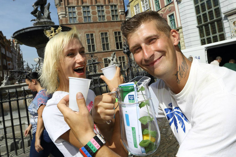 Tak promocja kranówki pod gdańskim Neptunem wyglądała rok temu.