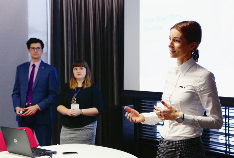 Spotkanie studentów Uniwersytetu Gdańskiego z firmą TORUS