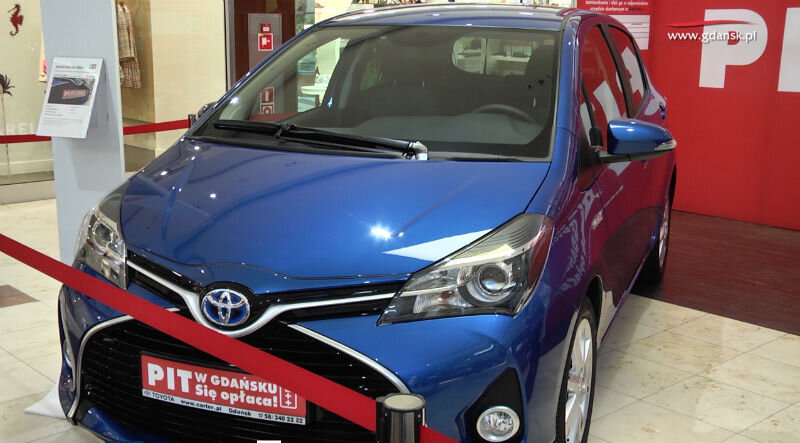 Toyota Yaris - nagroda główna w loterii PIT w Gdańsku. Się opłaca