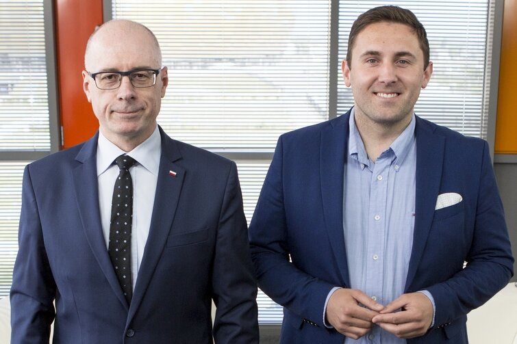 Od lewej: radny Kazimierz Koralewski (PiS) i radny Piotr Borawski (PO)