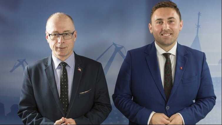 Nz. O tematach szczególnie kontrowersyjnych dla gdańszczan opowiedzieli przewodniczący klubów: Piotr Borawski (PO) i Kazimierz Koralewski (PiS)