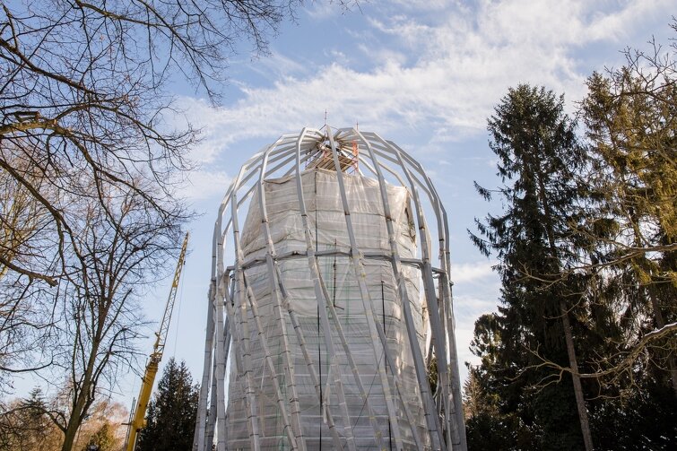 Piątek, 9 lutego. Palmiarnia - ukończona kontrukcja nośna