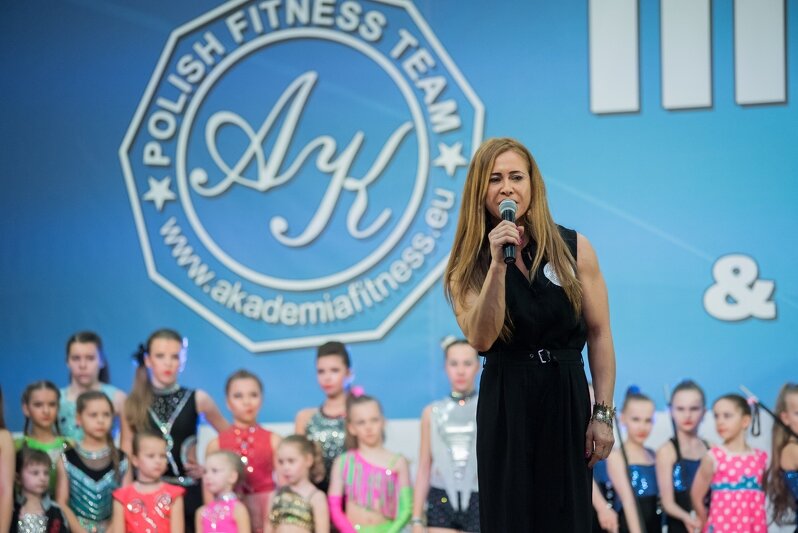 Aleksandra Kobielak założycielka Akademii Fitness Sportowego oraz organizator zawodów Fitness FIT-KIDS & Fitness Aerobic FREE TIME FESTIWAL 2017 Gdańsk, Amber Expo ul. Żaglowa 