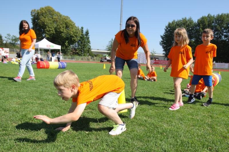 Jedna z pięciu konkurencji Gdańskiej Spartakiady Przedszkolaka - czworaki