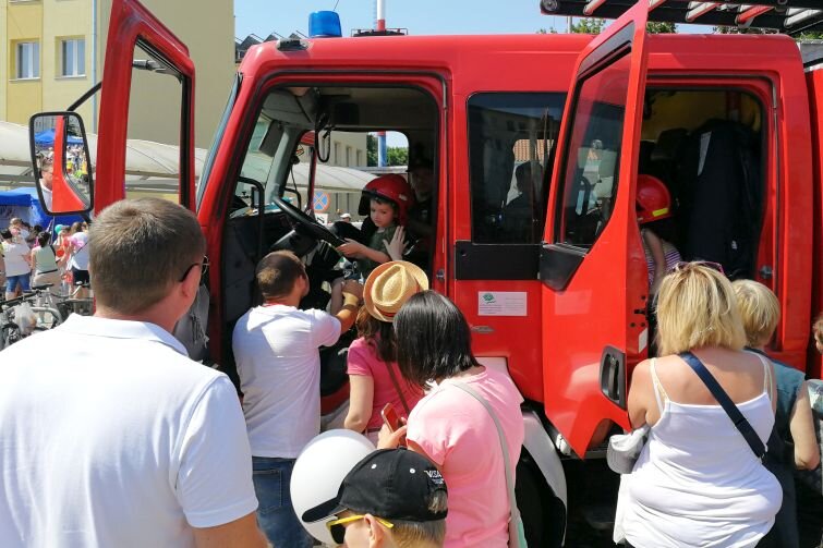 Stanowisko straży pożarnej - jedno z oblężonych miejsc
