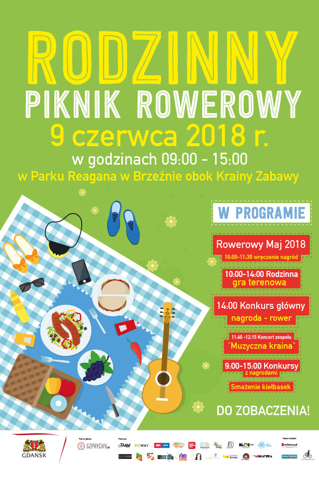 Zapraszamy na Rodzinny Piknik Rowerowy. 