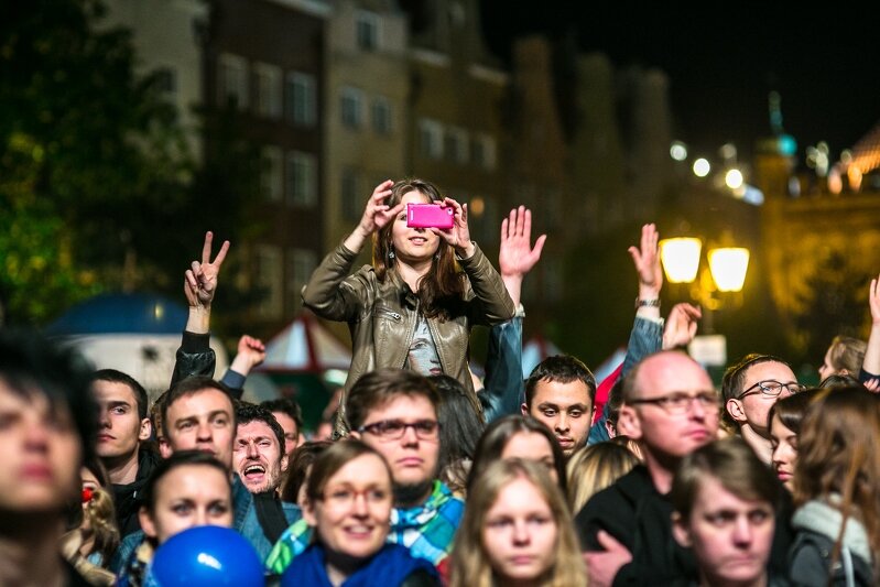 Maj 2015. Gdańskie uczelnie jeszcze oddzielnie. Koncert na Targu Węglowym w ramach Technikaliów, czyli Muzycznych Juwenaliów Politechniki Gdańskiej 