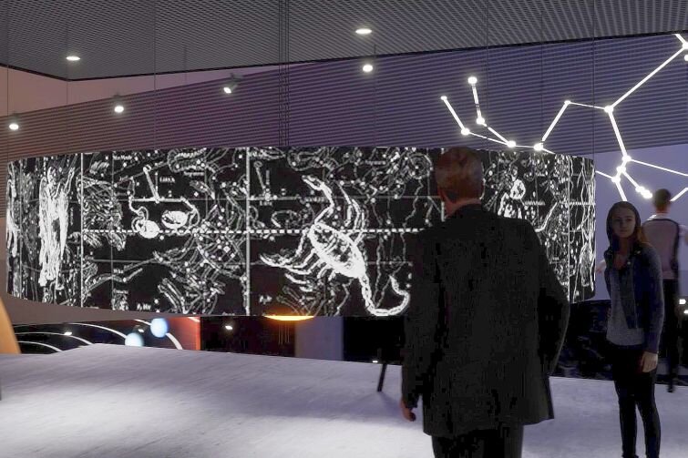 Wizualizacja wnętrza planetarium