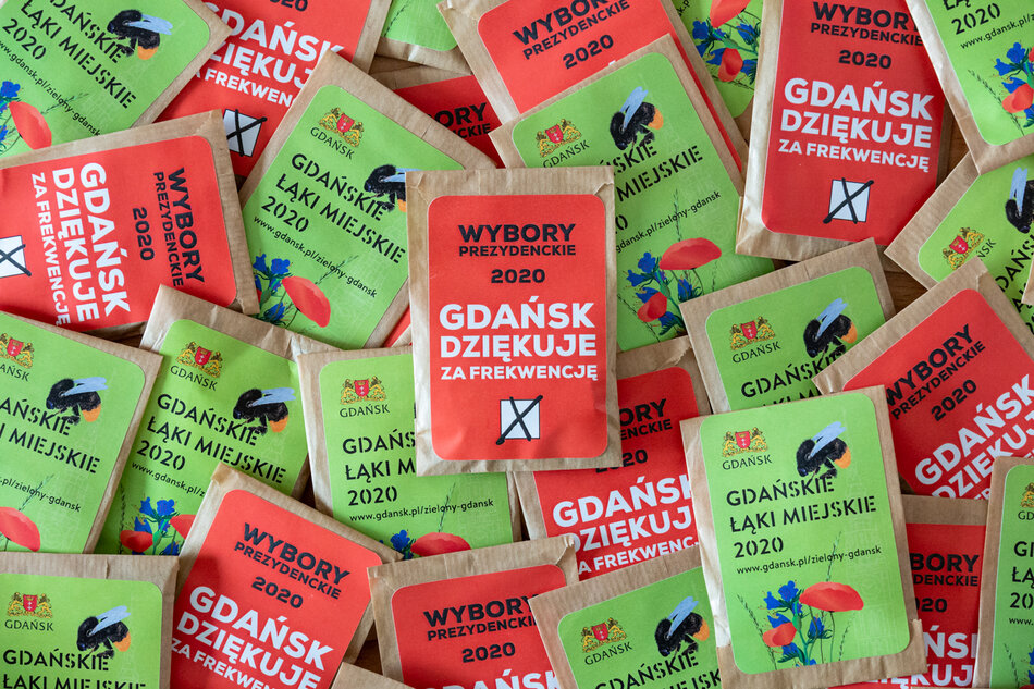 5000 torebeczek z nasionami łąki miejskiej dla gdańszczanek i gdańszczan