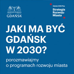 Baner dotyczący programu Strategia rozwoju miasta 2030