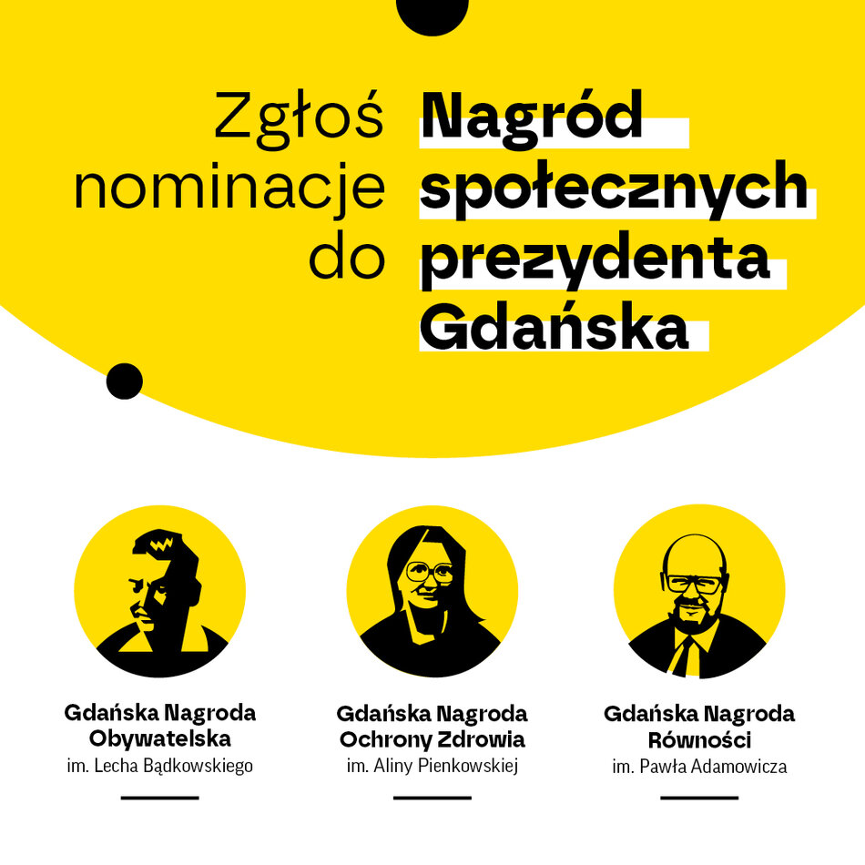 Zgłoś nominacje do nagród społecznych prezydenta Gdańska
