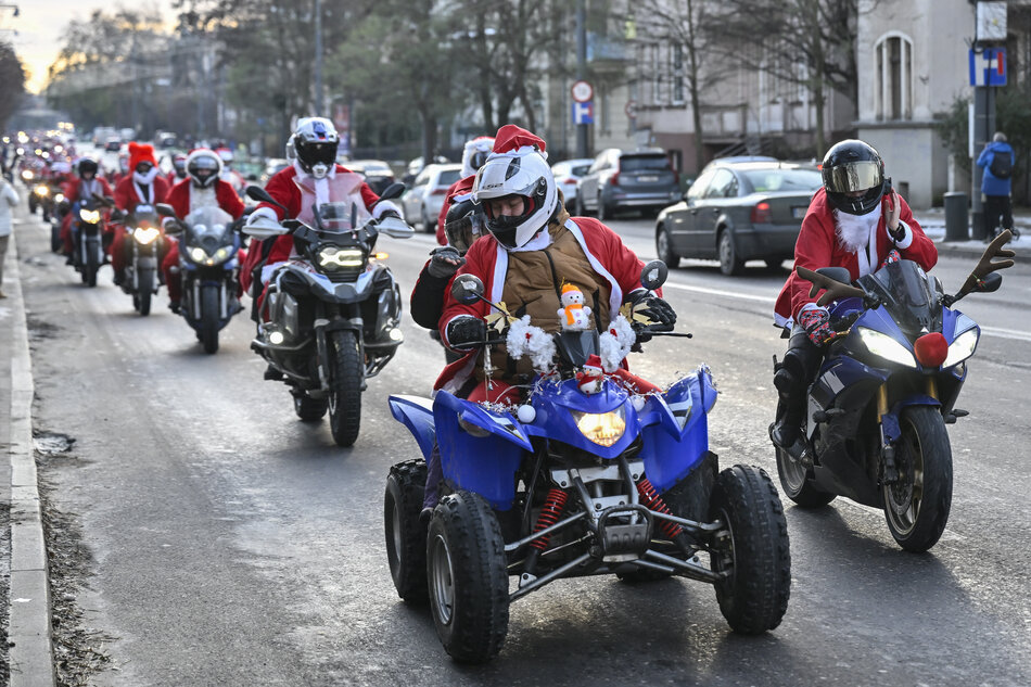 Mikołaje na motocyklach i quadach