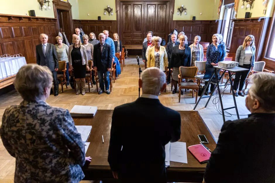 zdjęcie radnych XX sesji Rady Seniorów w Gdańsku