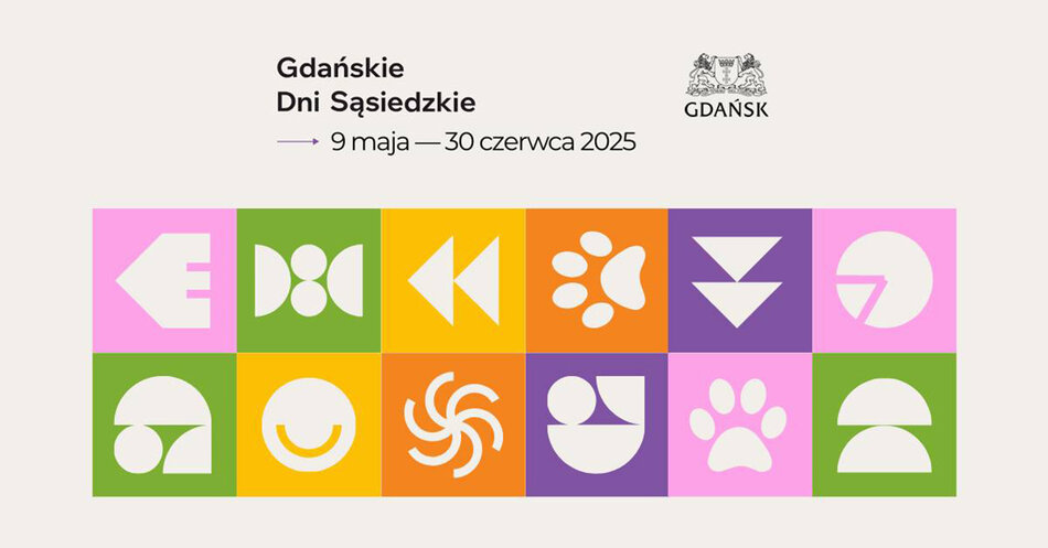 Grafika informująca o wydarzeniu Gdańskie Dni Sąsiedzkie.