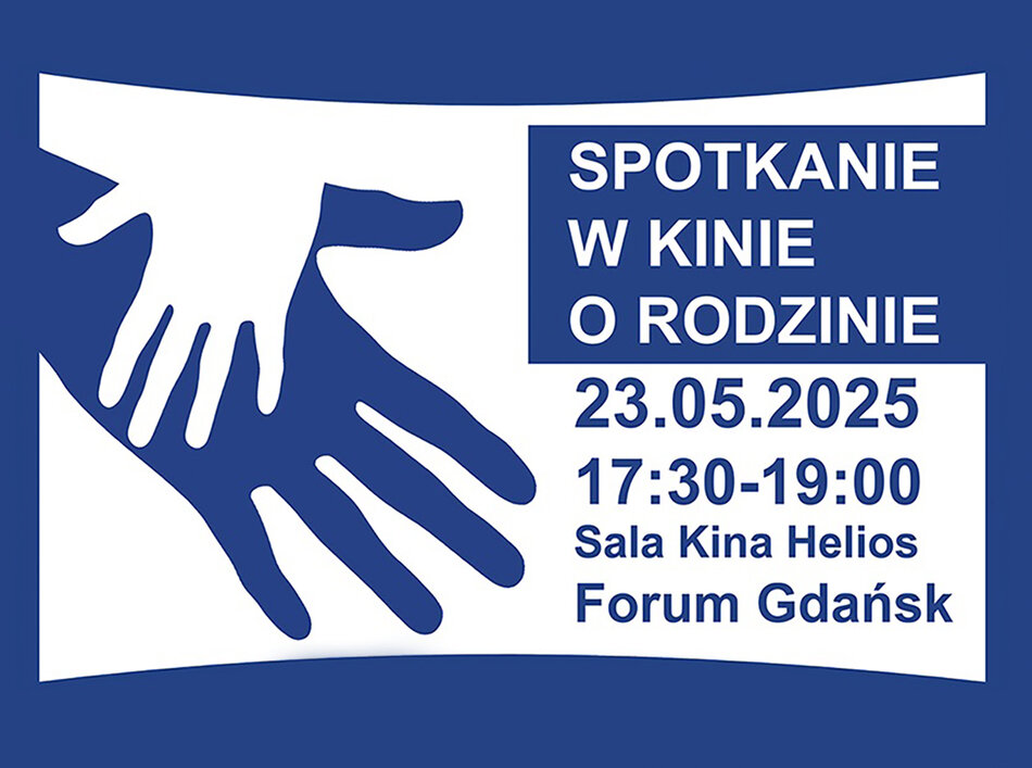 Grafika informująca o wydarzeniu Spotkanie w kinie o Rodzinie