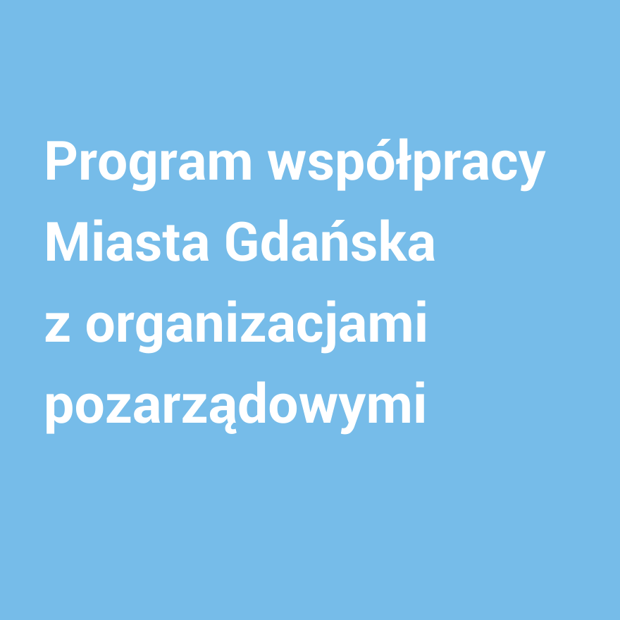 Program współpracy z organizacjami pozarządowymi