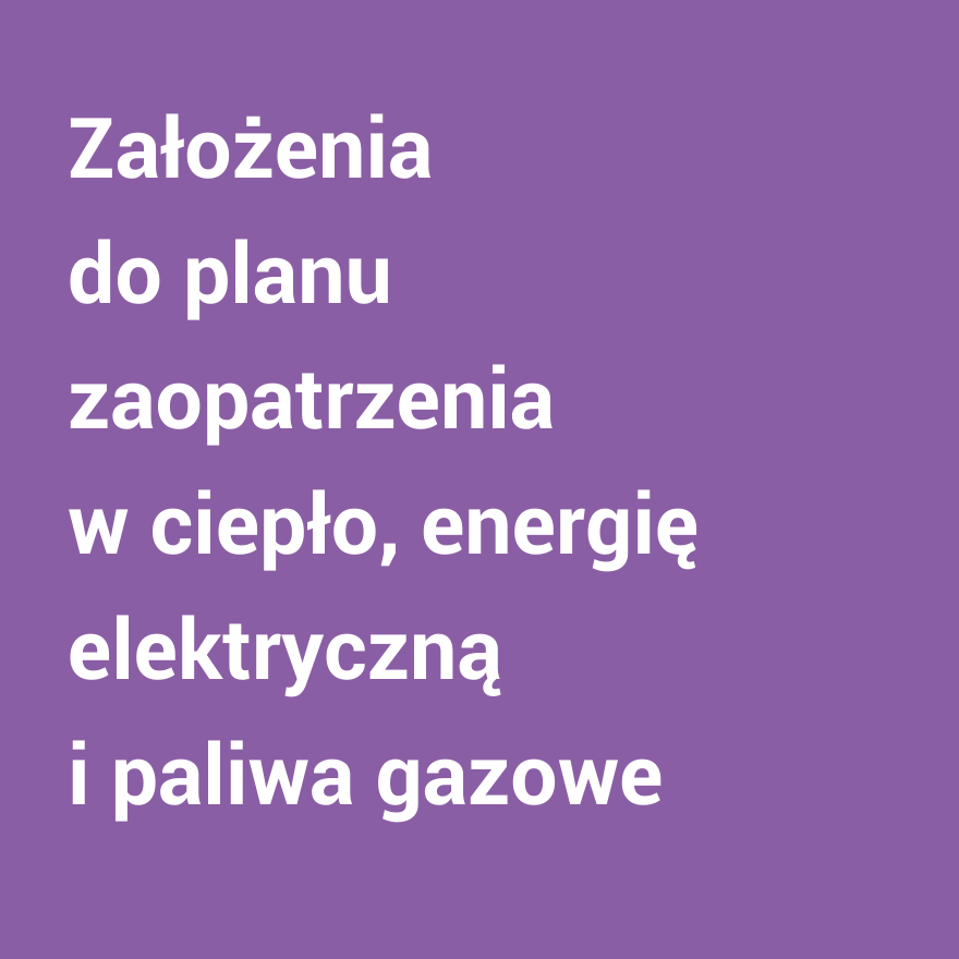 Założenia do planu