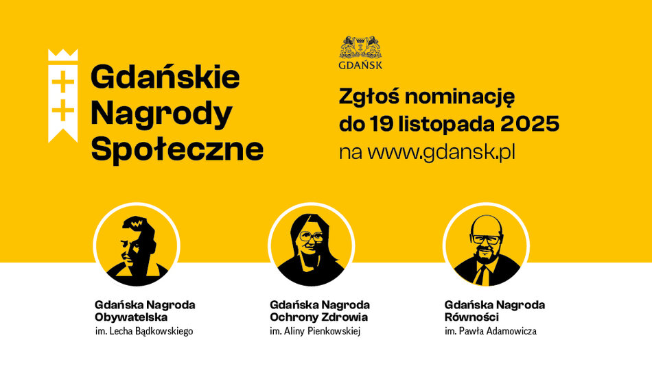 Baner promujący łącznie wszystkie trzy nagrody