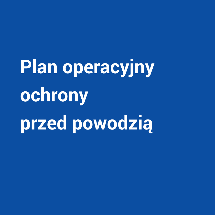 Plan operacyjny ochrony przed powodzią