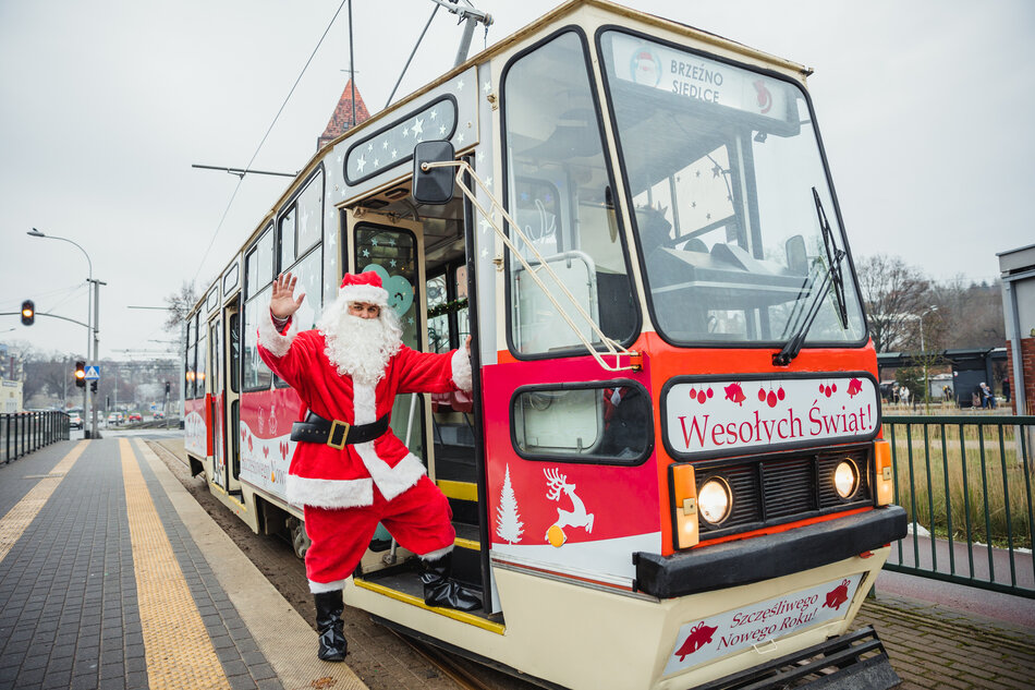 Mikołajkowy tramwaj
