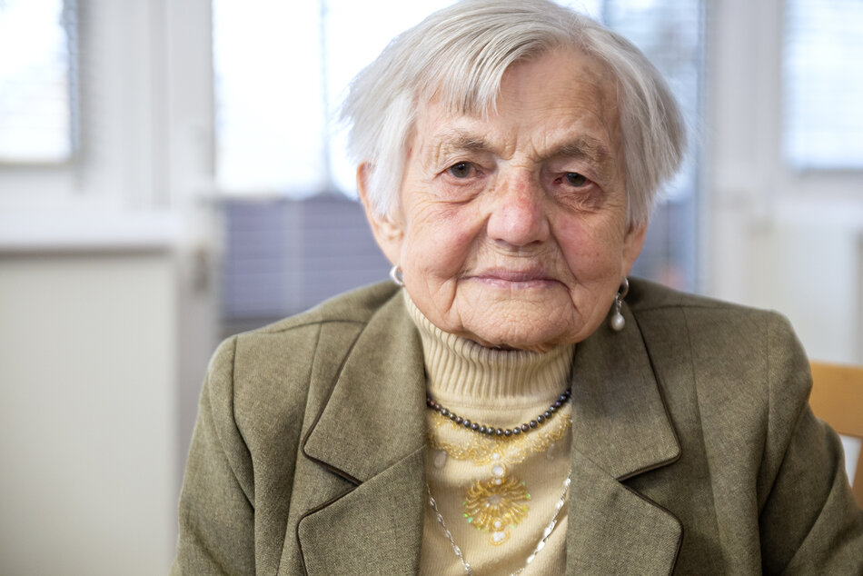 Portret starej kobiety.