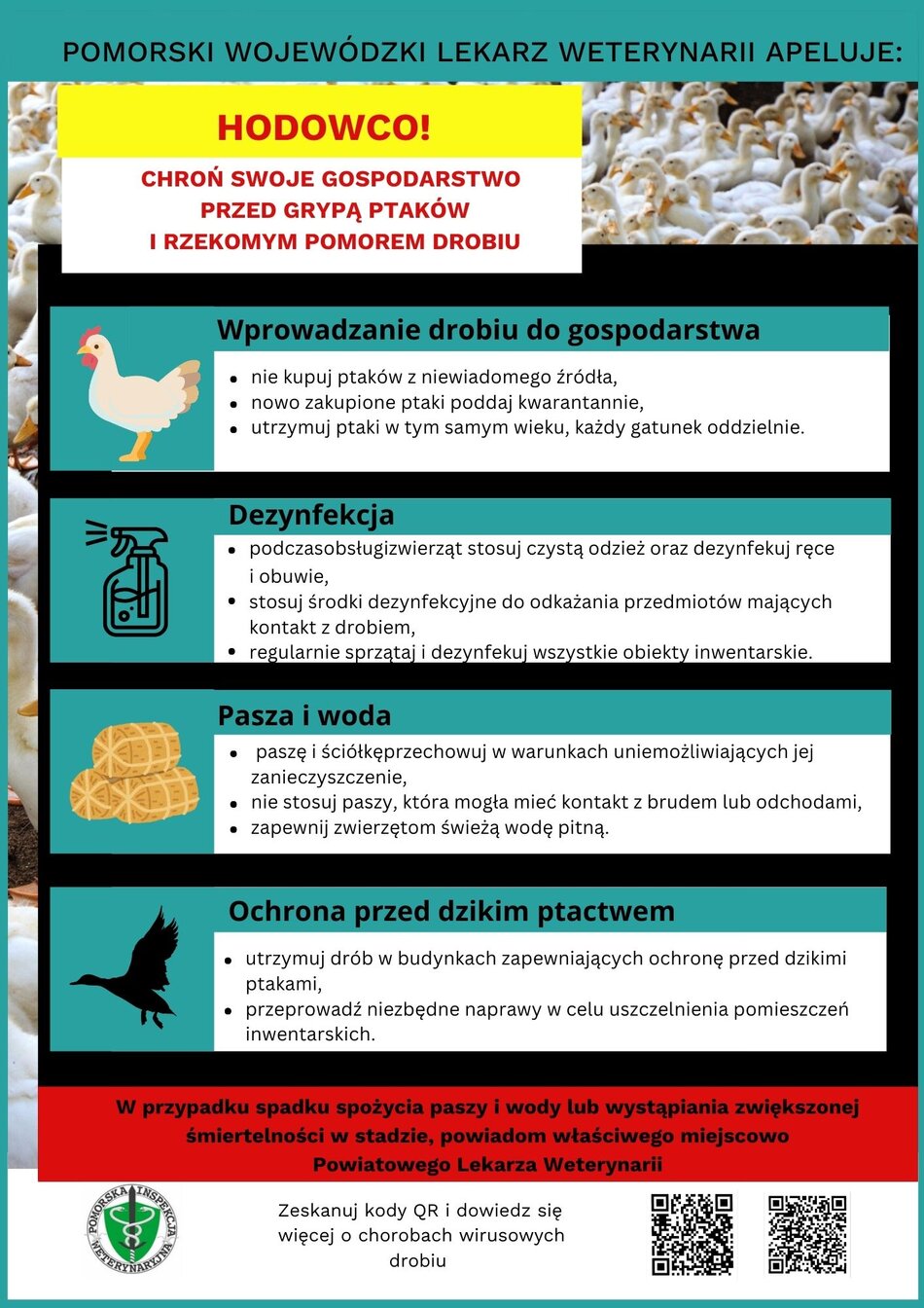 Apel Pomorskiego Wojewódzkiego Lekarza Weterynarii