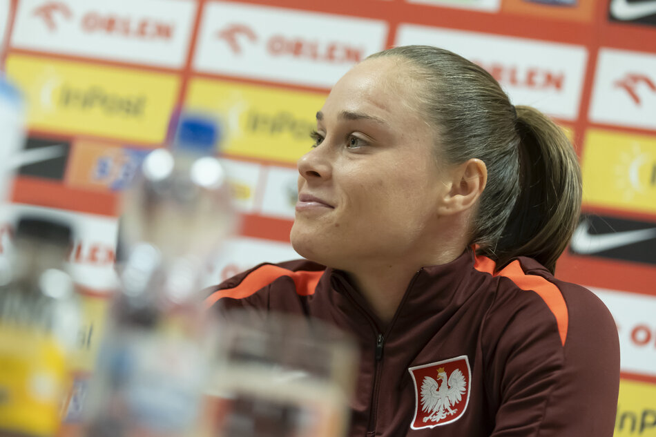 Trening piłkarek przed meczem Polska - Holandia