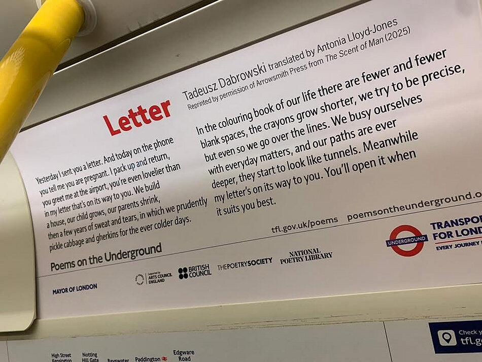 Poems on the Underground - T. Dąbrowski - LETTER