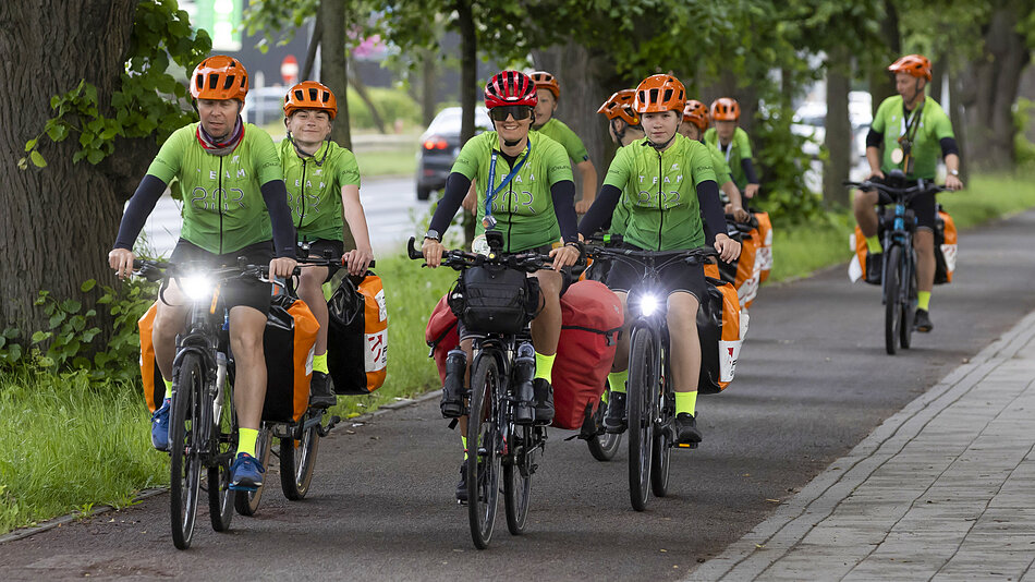 Wyprawa rowerowa 700 km mocy na mecie w Gdańsku