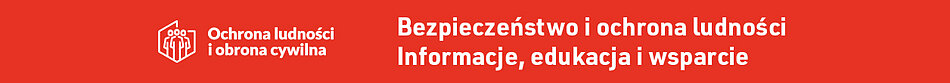 Baner promujący bezpieczeństwo i ochronę ludności