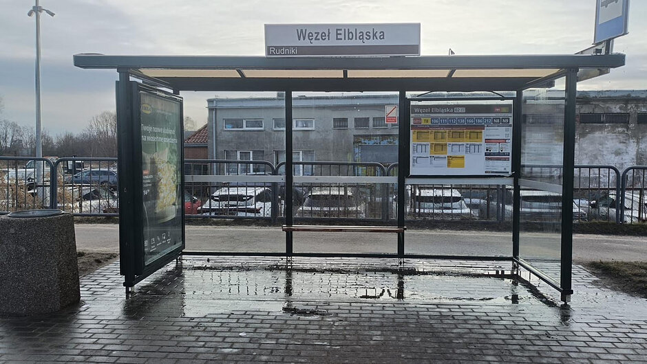 Wiata autobusowa Węzeł Elbląska