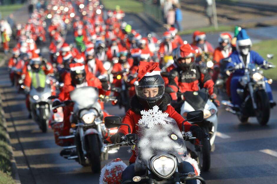 Parada Mikołajów na Motocyklach przejedzie przez Trójmiasto 5 grudnia