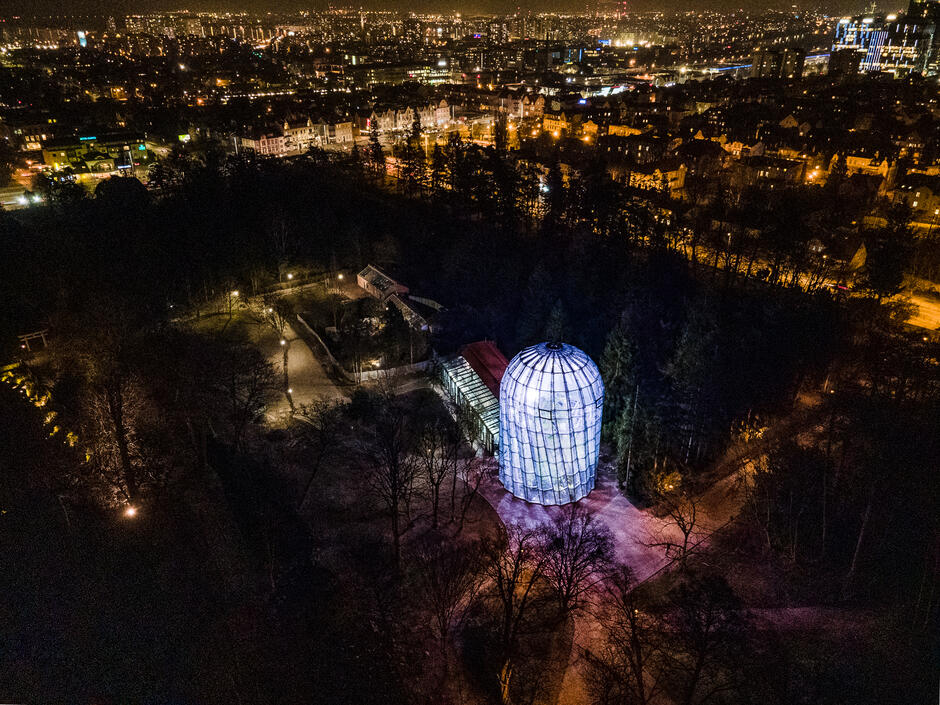 Rotunda i oranżeria w Parku Oliwskim